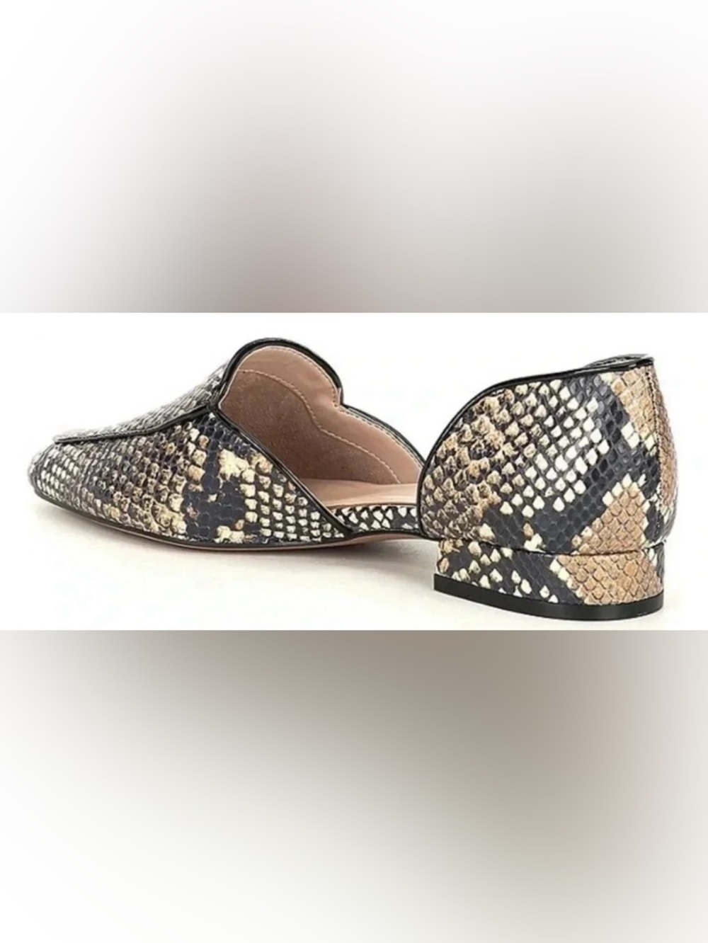 Preston & York Shannon Snake Print d'Orsay Flats - Picture 4 of 9